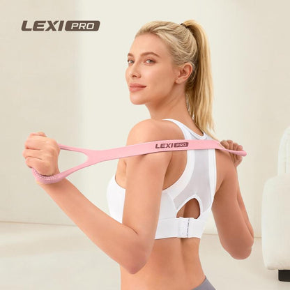 Resistance Bands Figure 8 Exercise Bands for Women Silicone Material Expander Band Back Toning Arms Chest Home Gym Yoga Equipment Quick Workout for Muscle Toning Physical Therapy Stretching Gear