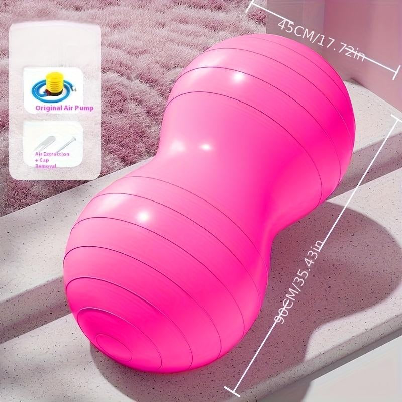 Thick Yoga Ball with Inflatable Pump, Sensory Training Ball, Fitness Ball, Rehabilitation Exercise Ball, Massage Ball, Home Gym Equipment, Indoor Outdoor Use