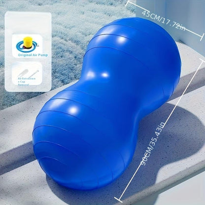 Thick Yoga Ball with Inflatable Pump, Sensory Training Ball, Fitness Ball, Rehabilitation Exercise Ball, Massage Ball, Home Gym Equipment, Indoor Outdoor Use