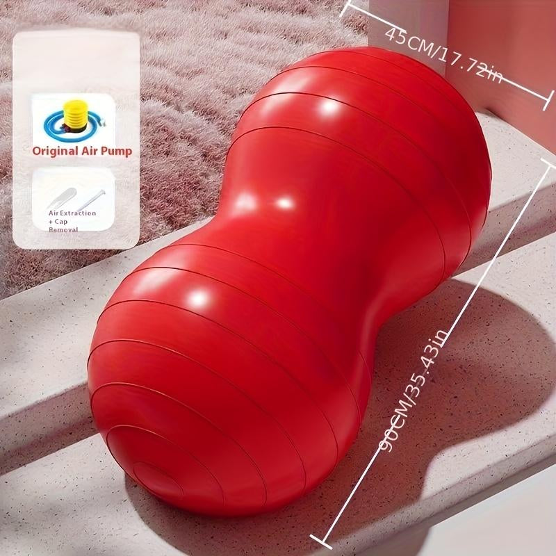 Thick Yoga Ball with Inflatable Pump, Sensory Training Ball, Fitness Ball, Rehabilitation Exercise Ball, Massage Ball, Home Gym Equipment, Indoor Outdoor Use