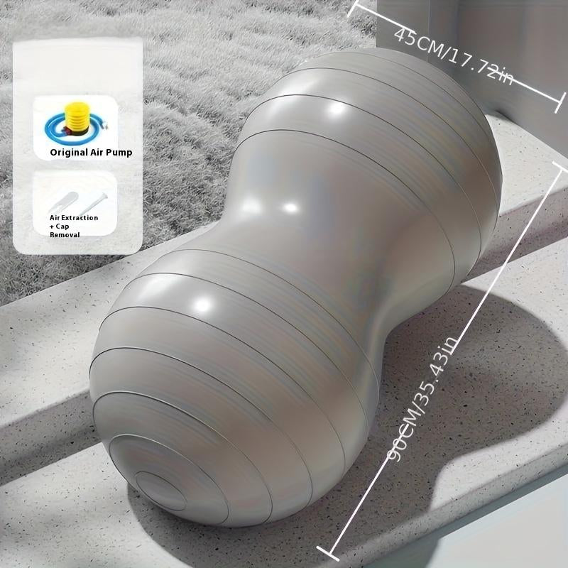 Thick Yoga Ball with Inflatable Pump, Sensory Training Ball, Fitness Ball, Rehabilitation Exercise Ball, Massage Ball, Home Gym Equipment, Indoor Outdoor Use