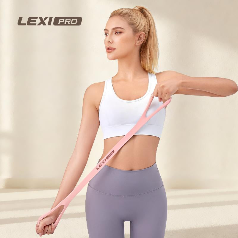 Resistance Bands Figure 8 Exercise Bands for Women Silicone Material Expander Band Back Toning Arms Chest Home Gym Yoga Equipment Quick Workout for Muscle Toning Physical Therapy Stretching Gear